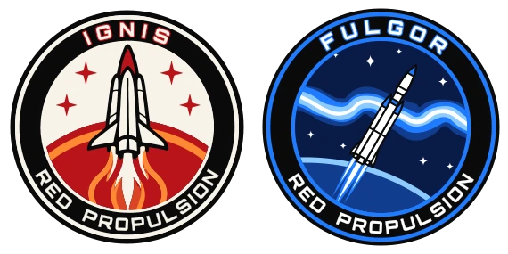 Le patch di missione dei razzi Ignis e Fulgor
